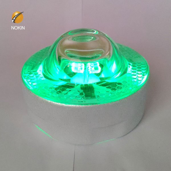 solar road stud half moon flashing deck light